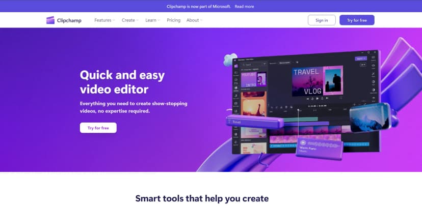 Clipchamp screenshot