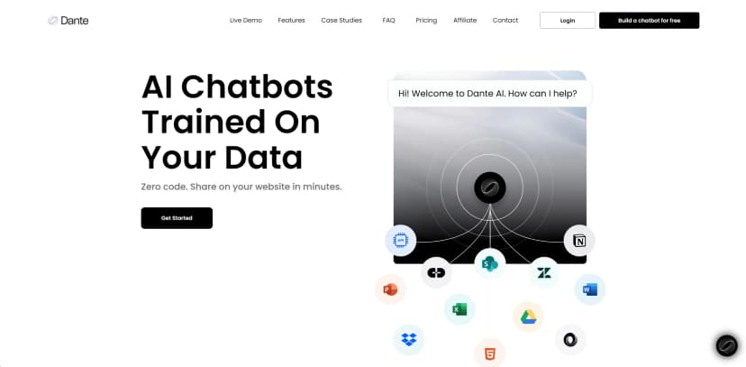 Dante AI screenshot