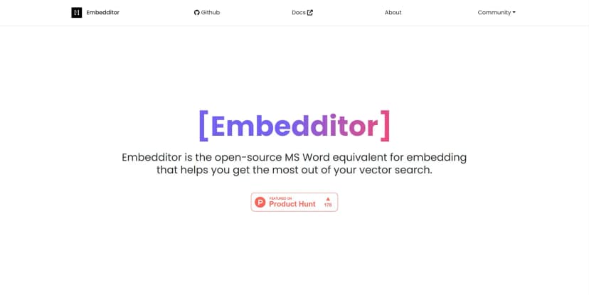 Embedditor screenshot