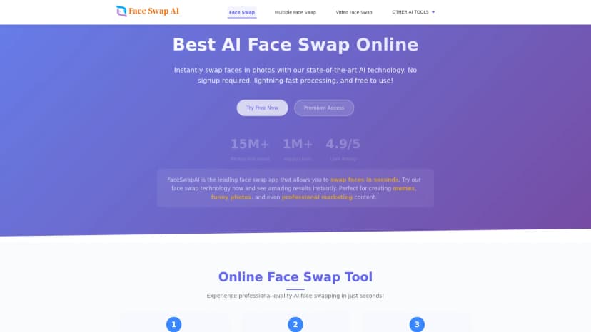 FaceSwap AI screenshot