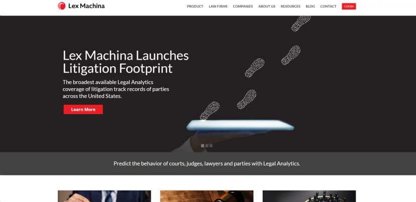 Lex Machina screenshot