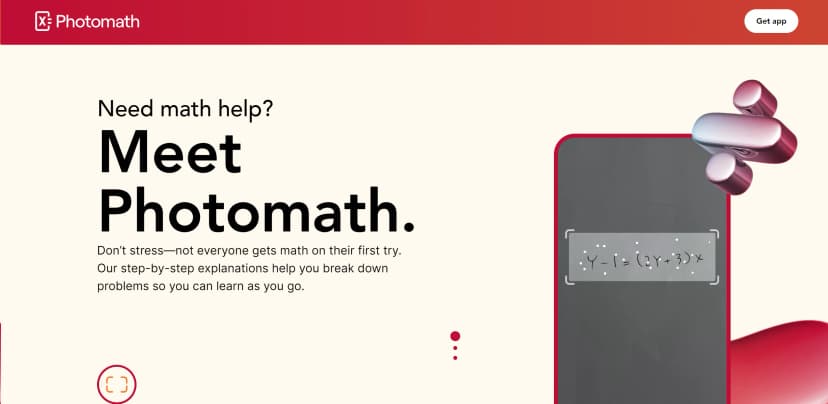 Photomath screenshot