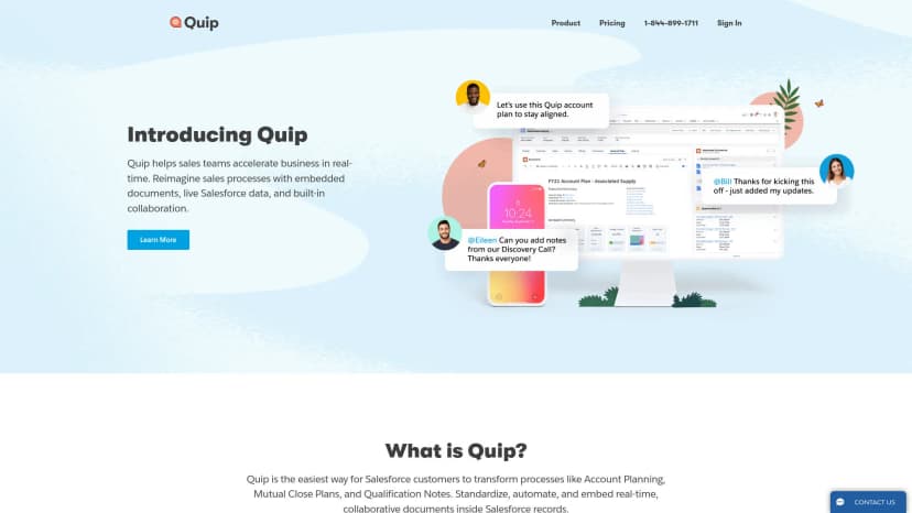 Quip screenshot