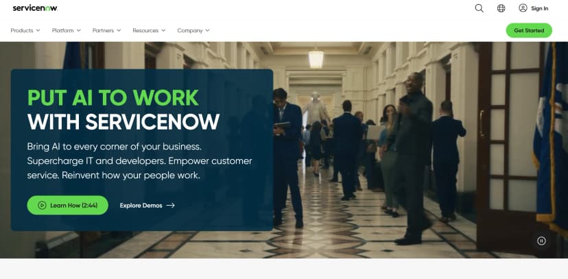 ServiceNow screenshot