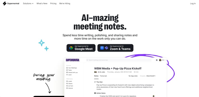 Supernormal screenshot