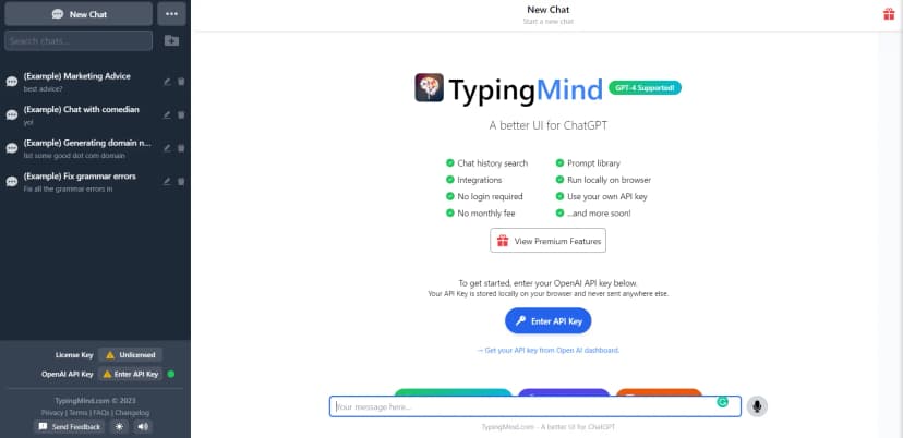 TypingMind screenshot