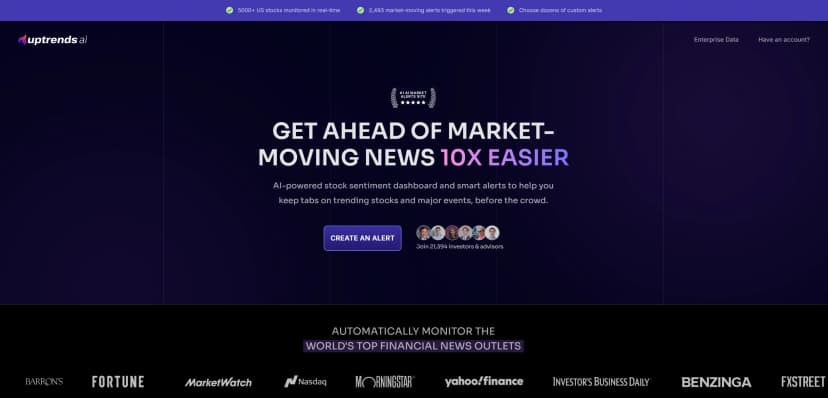 Uptrends.ai screenshot