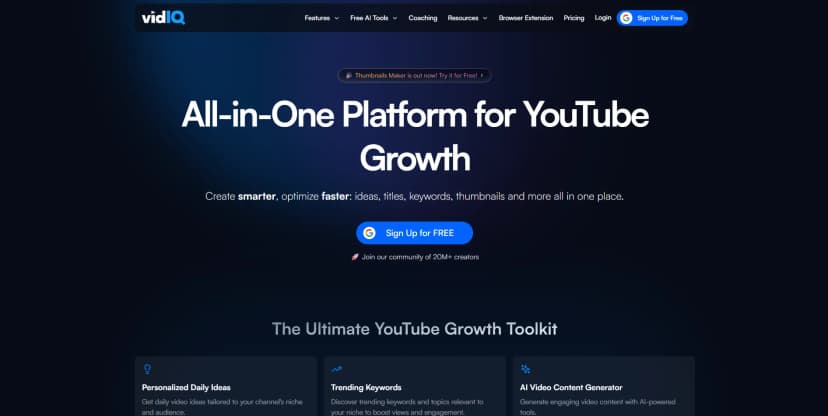 vidIQ screenshot