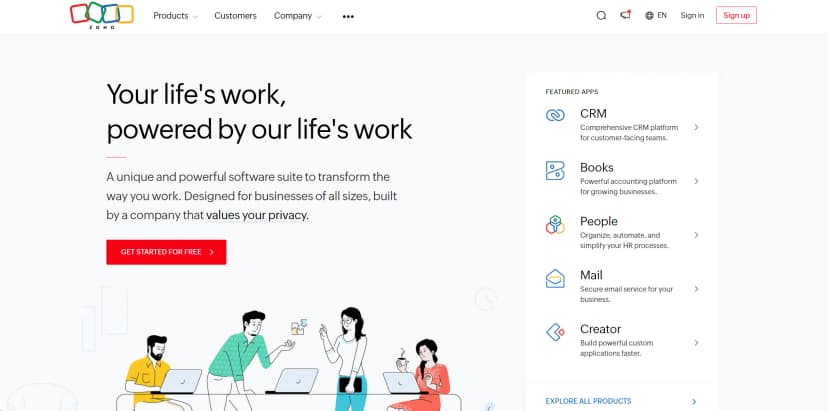 Zoho Social screenshot