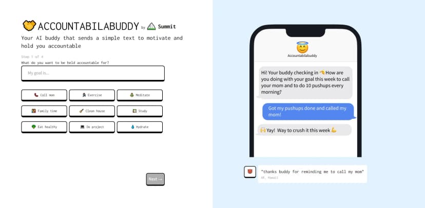 Accountabilabuddy screenshot