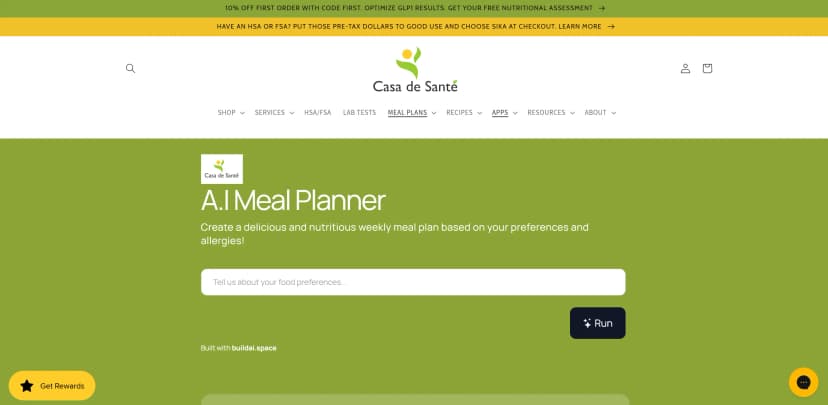 AI Meal Planner screenshot