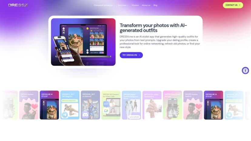 DRESSX.me screenshot
