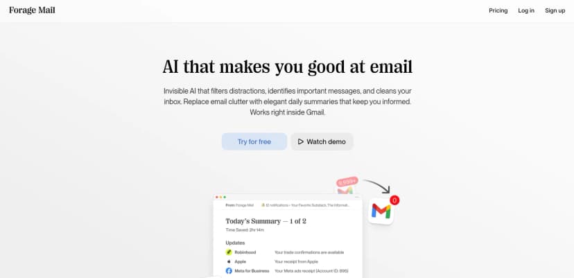 Forage Mail screenshot