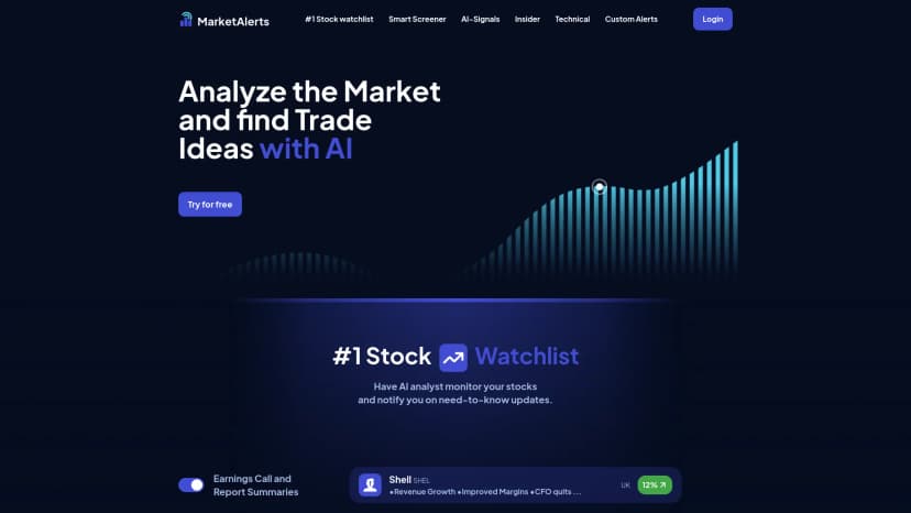 MarketAlerts.ai screenshot