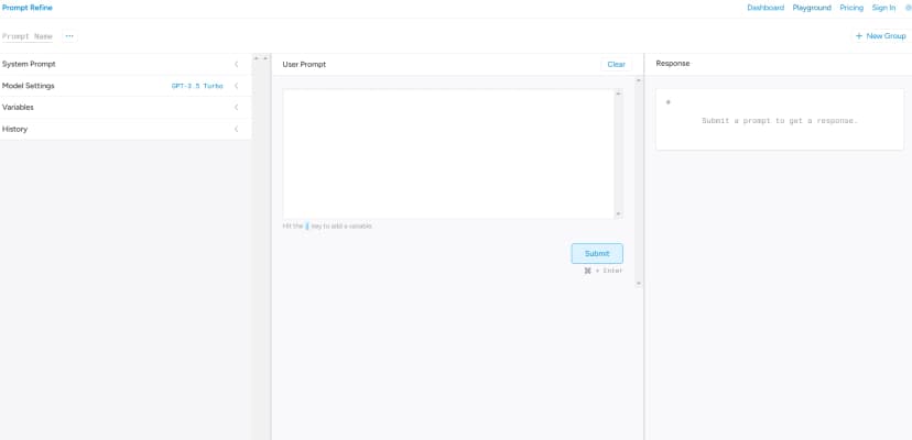 Prompt Refine screenshot