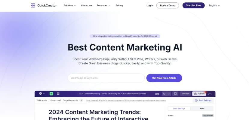 Quick Creator screenshot