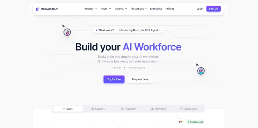 Relevance AI screenshot