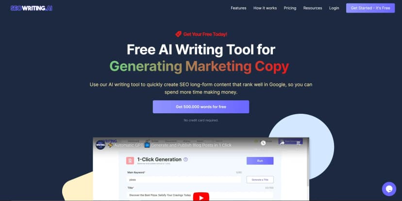 SEOWriting AI screenshot