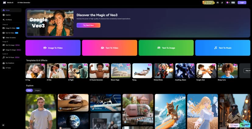 WonderShare Media.io screenshot